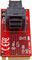 M2E4SFF8643 - U.2 (SFF-8643) to M.2 PCI-Ex 3.0 SSD Host Adaptor Card