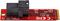 M2E4SFF8643 - U.2 (SFF-8643) to M.2 PCI-Ex 3.0 SSD Host Adaptor Card