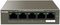 TEF1105P-4-63W - 5 Port 10/100 Fast Ethernet Desktop Switch with 4 Port PoE