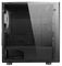 CIT SEVEN - Seven Micro ATX PC Tower Case with Halo LED Fan, Black