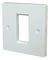 KPH1WH - 1 Gang Euro Style Faceplate for 1 Module, White