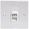 KPH1WH - 1 Gang Euro Style Faceplate for 1 Module, White