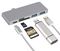 C-TC-USB3-5IN1-G - USB-C Multiport Hub & Card Reader, USB-C to 2x USB-A USB-C SD MicroSD