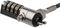 LTLOCK4D - Laptop Cable Lock, 4 Digit Combination with Swivel Hinge