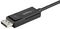 CDP2DP1MBD - Bi-Directional USB-C to DisplayPort 1.2 Lead, 1m Black