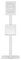 PSG91731 - Floor Standing Kiosk Display for iPad, White