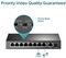 TL-SF1009P - 9 Port Fast Ethernet Desktop Switch with PoE+
