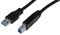 USB3CAB1M - USB 3.0 A Plug to B Plug Lead, 1m Black