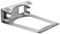 LTSTND2IN1 - 2-in-1 Aluminium Laptop Riser and Stand, Silver