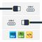 RUSB2CC2MB - Durable TPE USB-C Plug to USB-C Plug USB 2.0 Lead, 2m Black