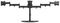 7350073733392 - M Deskstand Basic Triple Monitor Desk Mount VESA 15-27"