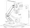 7350073739998 - M Deskstand Touch Basic Monitor Mount VESA 17-32"