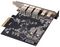 AK-PCCU3-09 - 5 Port USB 3.2 Gen 2 10Gbps PCI-Express Host Card, 3x USB-A 2x USB-C