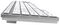KYBAC301-USBMACW - Full Size USB Multimedia Keyboard for Mac, Silver / White