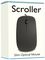 SCROLLER-SLIM - Scroller USB Optical Mouse, Black