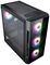 CITFLASH - Flash Micro ATX PC Gaming Case with aRGB Fans, Black