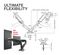 TTD101M2-GAS - Double Monitor VESA Mount 17-32", Gas Spring