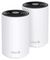 DECO XE75 PRO(2-PACK) - Deco AXE5400 WiFi 6E Tri-Band Whole Home Mesh Wireless System with WPA3 & 2.5GbE, Twin Pack