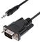 9M351M-RS232-CABLE - 3.5mm Male to RS232 DB9 Serial Male Configuration Cable, 1m