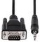 9M351M-RS232-CABLE - 3.5mm Male to RS232 DB9 Serial Male Configuration Cable, 1m