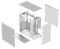 GMX-SPARKWHT-PRO - Spark Pro ATX Modular PC Gaming Case with USB-C, White