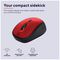 24550 - Yvi+ Silent Click Compact Wireless Mouse, Red