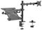 MONLAP-1 - Single Arm Monitor Mount with Laptop Tray