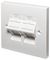 KA45WHJE - Euro Angled Keystone Module Faceplate Adaptor, White
