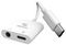 AK-CBCA30-08WH - USB-C to 3.5mm Headphone and PD Charger Adaptor