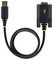 1P10FFC-USB-SERIAL - USB to RS232 Serial Adaptor Cable with COM Retention & LED Indicators, 3m