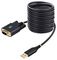 1P10FFC-USB-SERIAL - USB to RS232 Serial Adaptor Cable with COM Retention & LED Indicators, 3m
