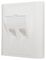 KP45K2 - 1 Gang Angled Faceplate for 2 Keystone Modules, White