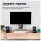 25351 - Monta Tempered Glass Monitor Stand, White