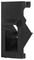 KA45BKPT - Shutterless Angled Keystone Adaptor for Euro Faceplate, Black