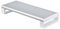 1MFSW-MONITOR-RISER - Steel Monitor Riser Stand, Silver / White