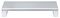 1MFSW-MONITOR-RISER - Steel Monitor Riser Stand, Silver / White