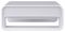 1MFSW-MONITOR-RISER - Steel Monitor Riser Stand, Silver / White