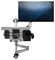 WALLSTSI1 - Wall Mount Standing Workstation with Full Motion Monitor & Keyboard Arms