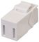 SGACK90WH - Cat6A Female to Female UTP Keystone Coupler, White - Rear Outlet 90° to Front Outlet