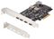PS4C3IA3-USB-C-CARD - 5 Port USB 3.2 Gen 2 10Gbps PCI-Express Card, 4x USB-C & Internal USB-A
