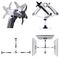 1MP1ACG-MONITOR-ARM - Desk Mount Spring Assisted Monitor Arm, up to 30" Ultrawide