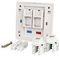70449PI - 1 Gang Twin RJ45 Socket Cat5e Faceplate, White