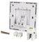 70450PI - 1 Gang Single Angled RJ45 Socket Cat5e Faceplate, White