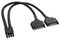 AK-CBPW33-15 - Dual SATA to 8-pin CPU Power Adaptor Lead, 150mm