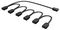 AK-CBLD13-85BK - 6 Way aRGB LED Splitter Lead