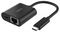 INC019BTBK - USB-C to Gigabit Ethernet & Charge Adaptor 100W