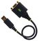 1P1FFCN-USB-SERIAL - USB to Null Modem Serial Adaptor Cable with LED Indicators, 0.3m