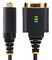 1P1FFCN-USB-SERIAL - USB to Null Modem Serial Adaptor Cable with LED Indicators, 0.3m