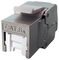 SGKSCLJE - Tool-less Cat6A Shielded Keystone Socket with Cable Clamp, Silver