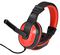 DH-501 - Over-Ear Stereo Headset with Microphone, Black / Red